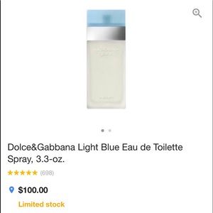 NWOT DOLCE&GABBANA light blue